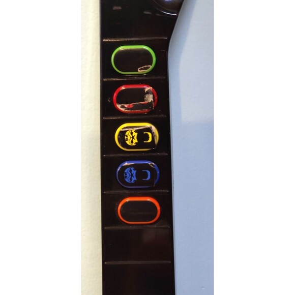 PS3  React Black‎ Wireless Guitar for Guitar Hero, NO DONGLE, TESTED WORKS GREAT - Picture 4 of 14